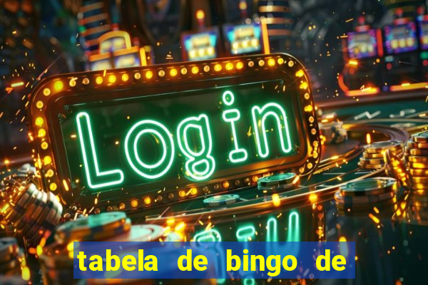 tabela de bingo de 1 a 100